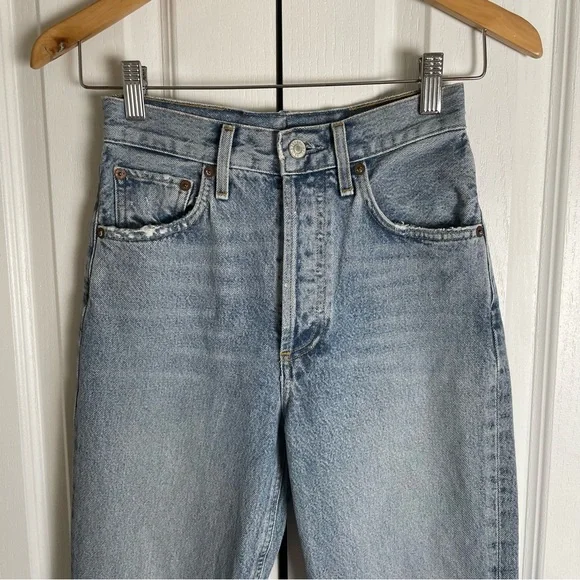 Vintage 90s AGOLDE Pinch Waist Straight Leg Jeans Womens 24” Waist *See Listing* - Picture 2 of 16